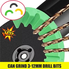 10 in1 ABS Power Drill Bit Sharpener Grinding Attachment for 100 Angle Grinder