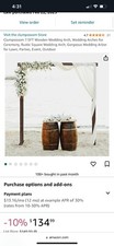 Brand New Still In Box 7.5ft Wooden Wedding Arch rustic 