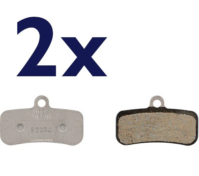 2 Paar SHIMANO original Bremsbeläge D03S Resin SAINT, ZEE, XT, SLX, DEORE lose