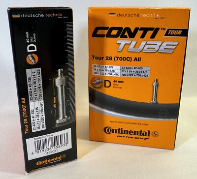 2x Conti Tube Tour 28 (700C) All 40MM D Blitz Dunlop Inner