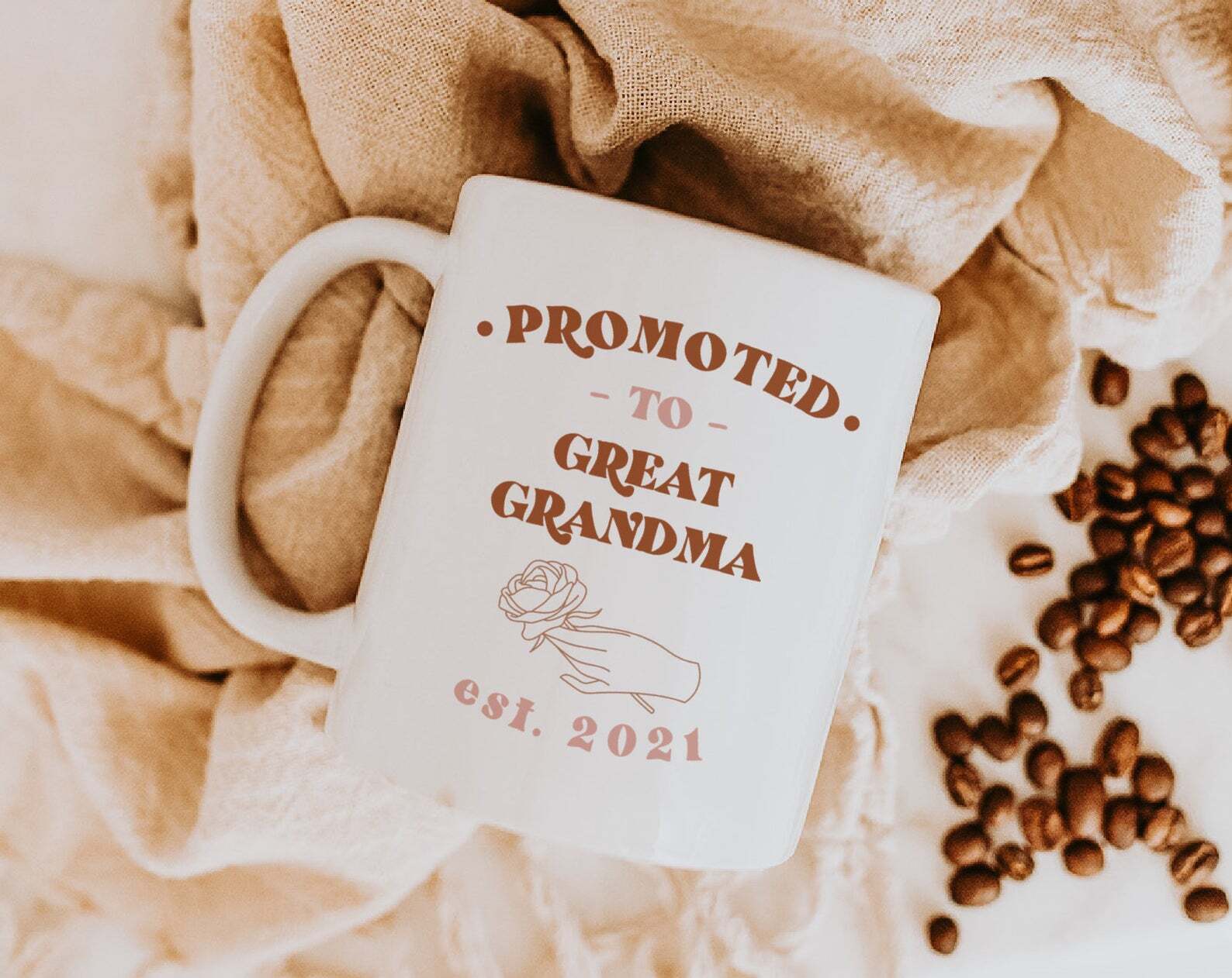 Great Grandma Coffee Mug Promoted To Great Grandma Pregnancy Announcement To