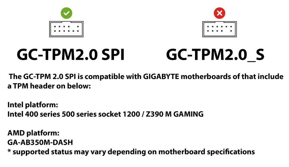 Módulo GIGABYTE GC-TPM2.0 SPI 2.0 TPM (12 pines 12-1) SPI TPM 2.0 plataforma confiable Foto 3 de 3