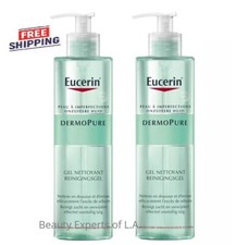2 PACK Eucerin DermoPure Oil Control Cleansing Gel 400ml EXP 03/2027