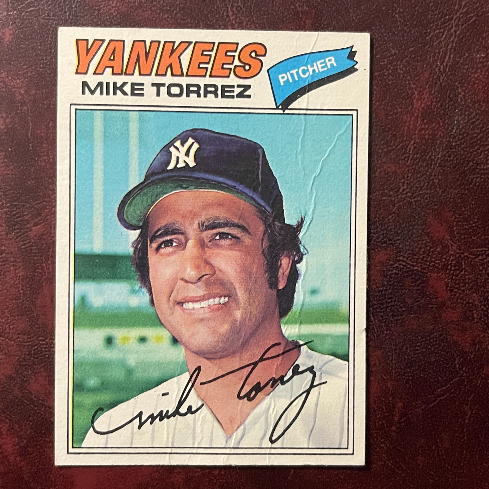 1977 Topps Burger King Set MIKE TORREZ #7 NEW YORK YANKEES - VG