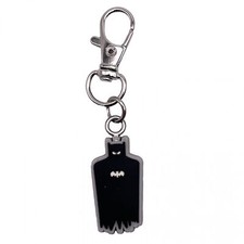 Batman Silhouette Rubber Keychain Black