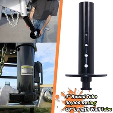 Gooseneck to 5th Wheel Trailer Coupler Adapter -4" Round Tube - Rated 30,000 lbs