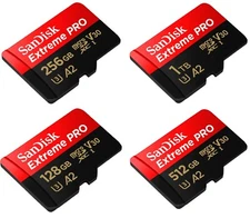 SanDisk SDSQXCD 128GB 256GB 512GB 1TB MicroSD Class 10 Extreme PRO 200MB/s