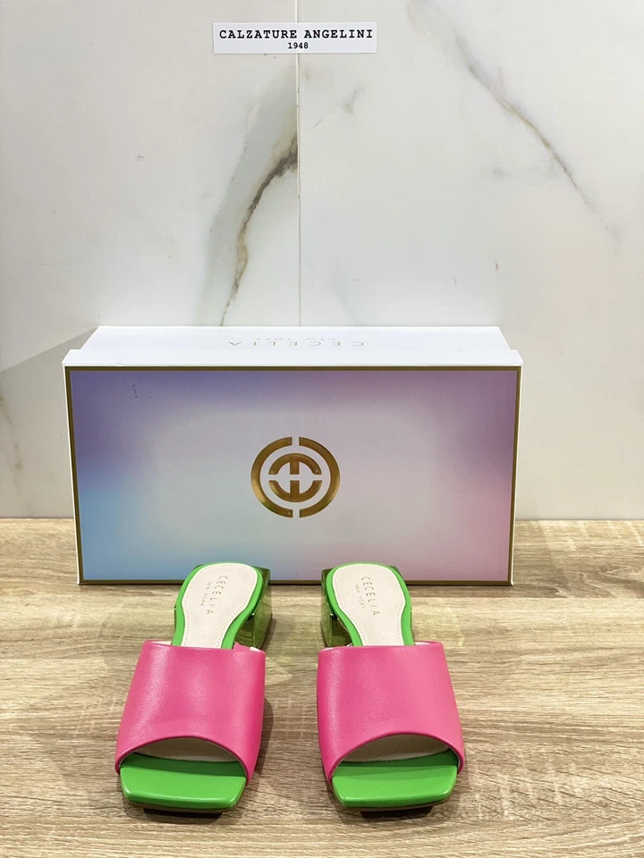 Cecelia New York Sandalo Ciabatta Donna Mix Color Casual Luxury Woman Sandal 36 - Imagen 2 de 4