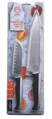 MasterCHEF Champions Collection 4pc. Chef Essential Knife Set Full-Tang SS - NEW