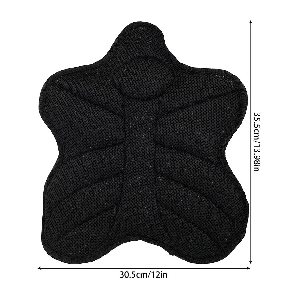 Funda de asiento de malla 3D antideslizante cojín alfombrilla de aislamiento térmico para motocicleta scooter Foto 2 de 4