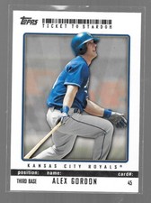 2009 Topps Ticket To Stardom Baseball Alex Gordon Kansas City Royals #45 NRMT