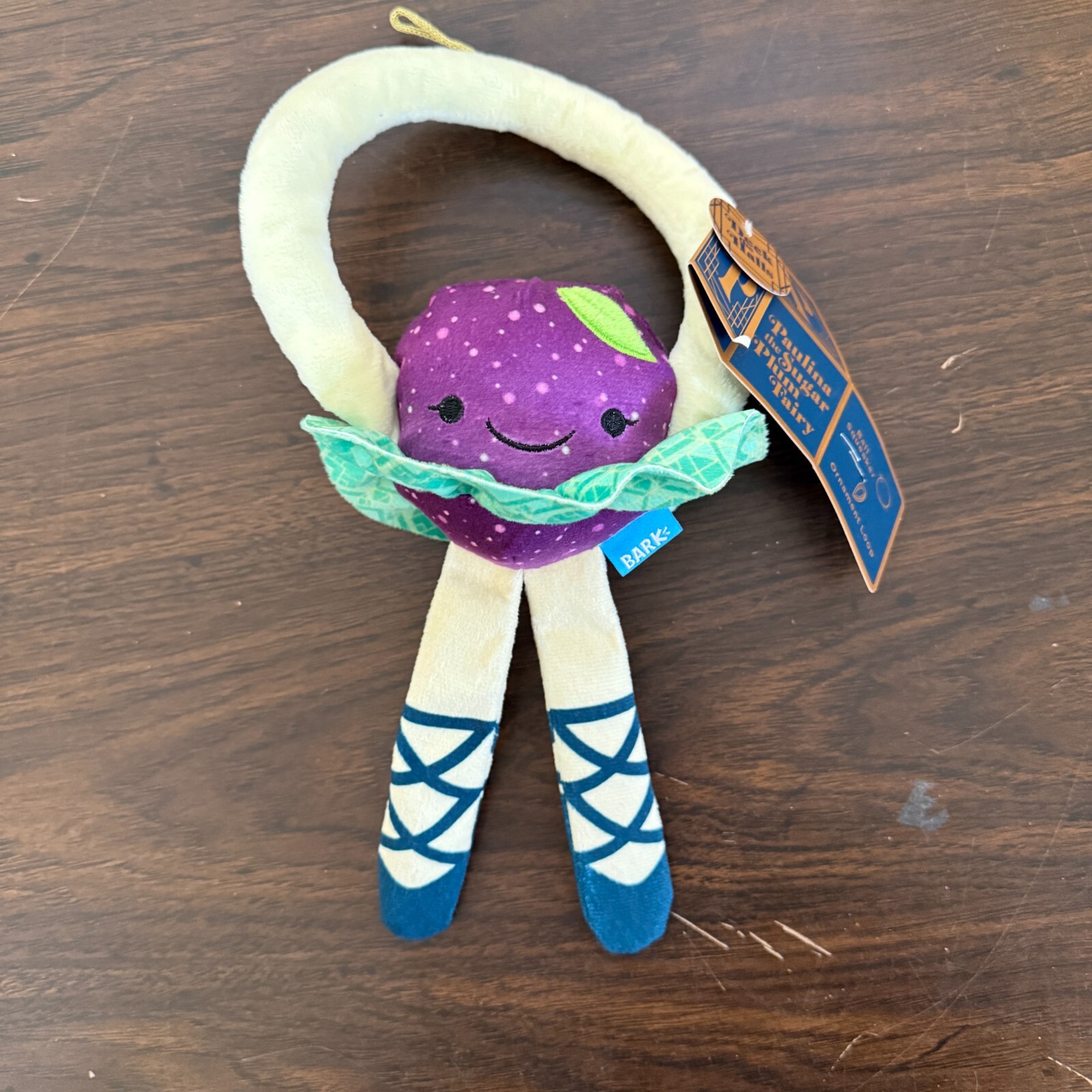 Bark Box Paulina Sugar Plum Fairy Nutcracker M/L Squeaky Ball Dog Toy NEW