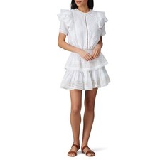 Maia Bergman Women's White Mery Lace Dress Size M