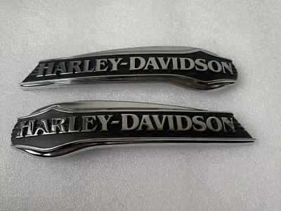 HARLEY DAVIDSON TANK EMBLEMS Tank Signs Tank Emblems Chrome 14100073 & 14100074