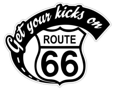 Get Your Kicks On Route 66 Sticker Decal Highway Sign Road Sticker Decal