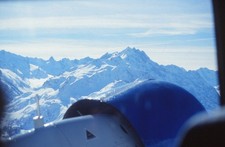 Dia BMW Propellertriebwerk im Flug 35mm gerahmt M-K2-20