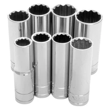 Performance Tool 1/2" Drive 12-Point SAE Deep Socket Set 8 Pieces