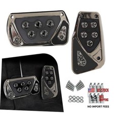 2 PCS Anti-slip Pedal Covers, No Drilling Brake Pedal and Accelerator Pad