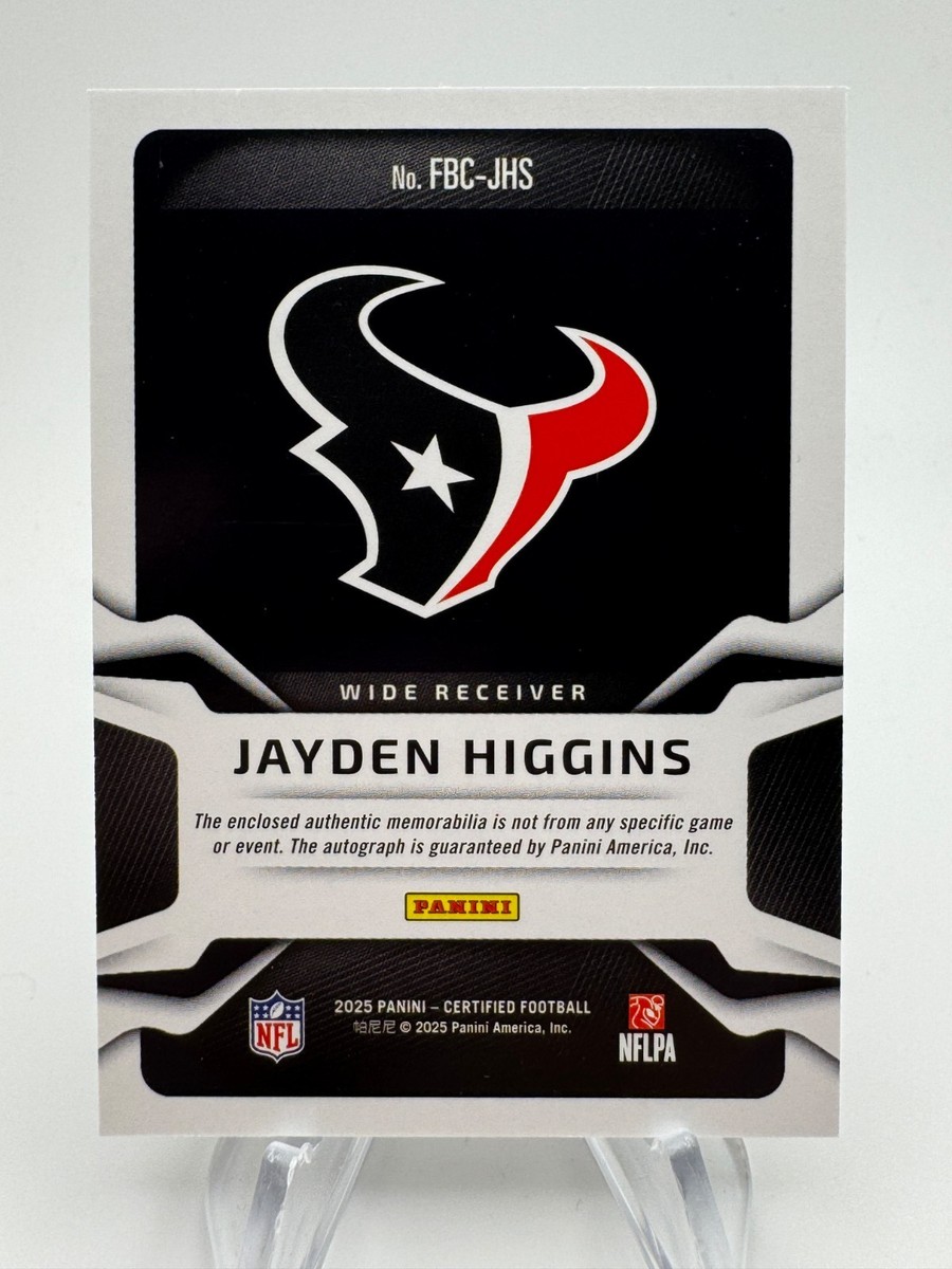 17/18 リバプール ロバートソン レスターシティ戦 実支給 公式証明書 2025 Certified JAYDEN HIGGINS Freshman Fabric Purple /399 Rookie