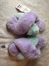 Wonder Nation Women s Slippers Cross Band Size 6 Blue Purple