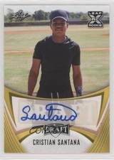 2021 Leaf Draft Base Auto Gold Cristian Santana #BA-CS1 Auto 5c2