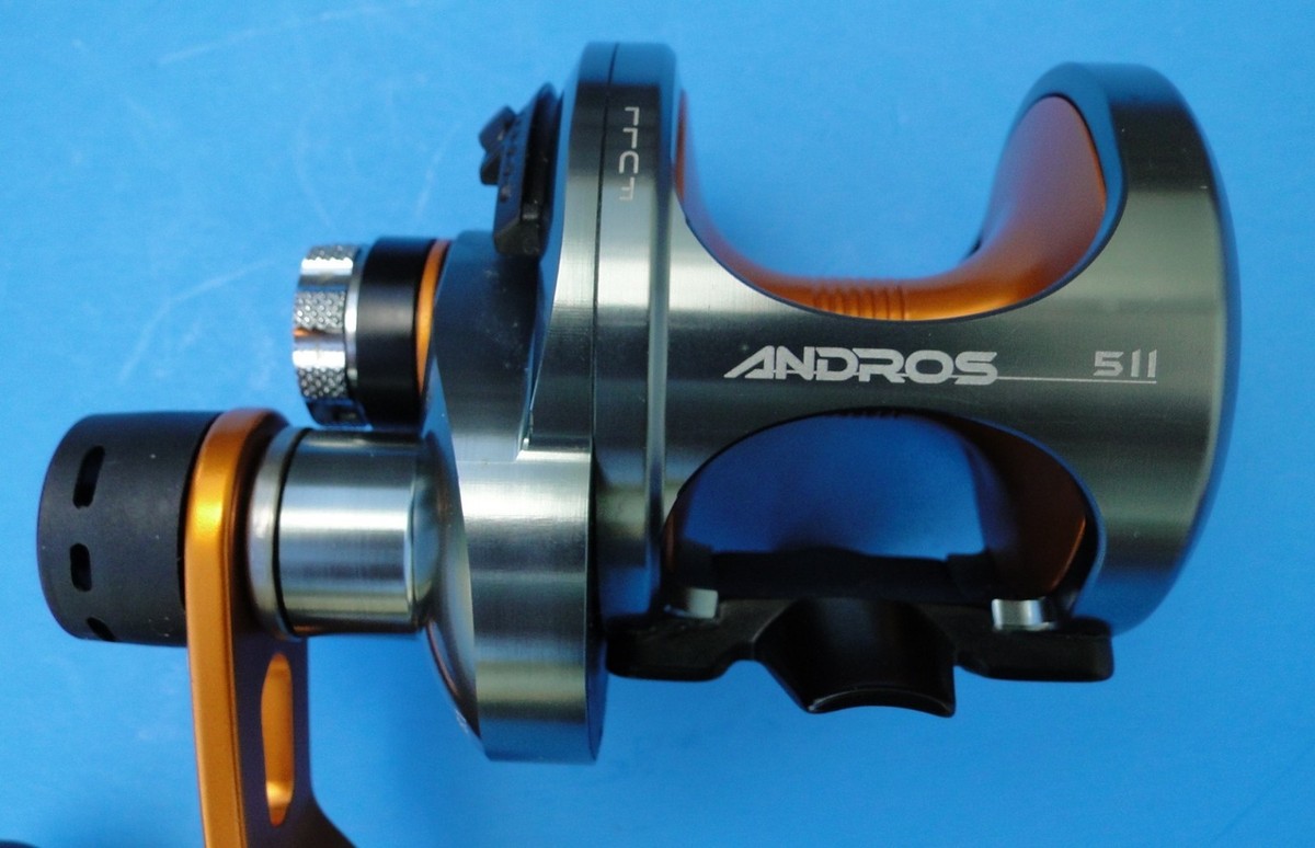Okuma High Performance Andros 5II 2-Speed Lever Drag Reel, New in
