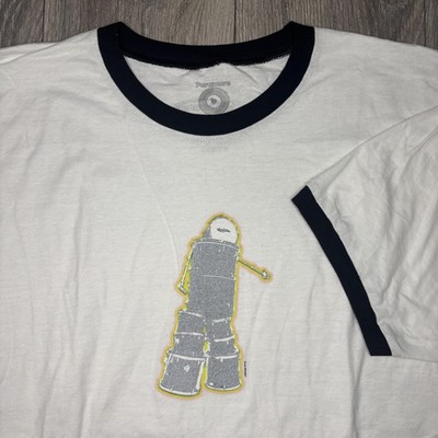 Paramore Shirt Mens 2XL White Black Ringer Drum Monster Graphic Band Music Tee
