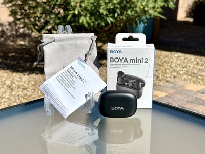 Boya Mini 2 Wireless Lavalier Mic for Iphone 15/16/17 & Android, AI Noise Cancel