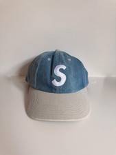 Supreme 2 Tone S Logo washed denim Cap Suprem...