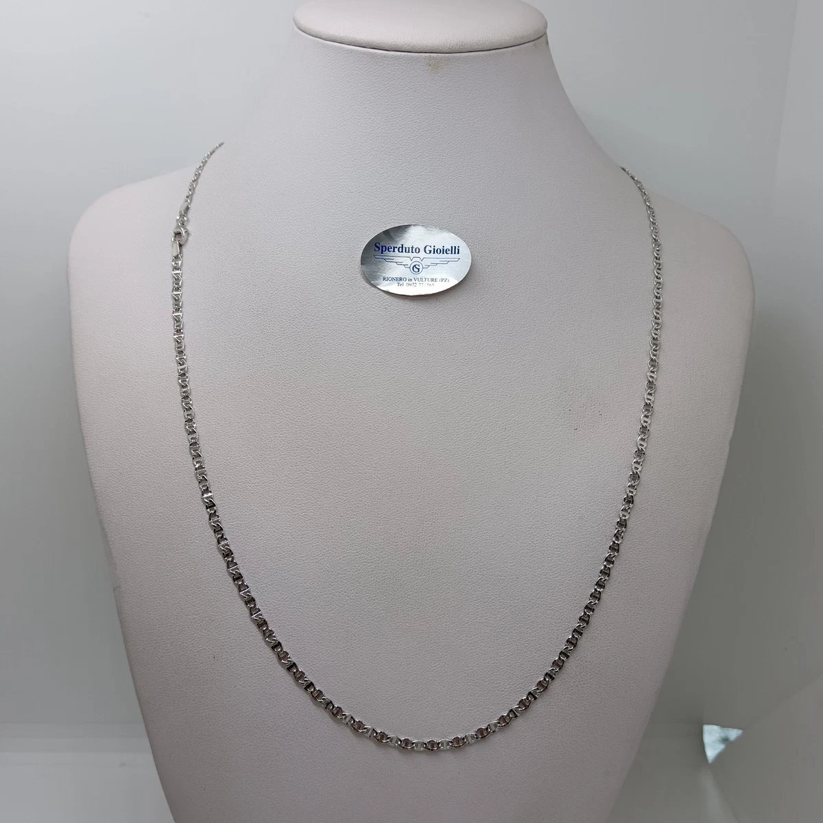 Collana Decorativa Räder Oro Leggero Con Piume E Porcellana, Lunghezza 120 Cm, Design Ruh - 5