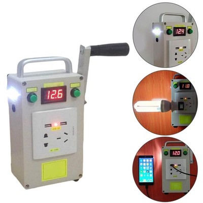 Tragbare Notstromversorgung 220v 12V 5V Hand Kurbel Generator Outdoor Power
