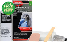 Bondo Fiberglass Resin Repair Kit 0.45 Pint Waterproof Durable Strong