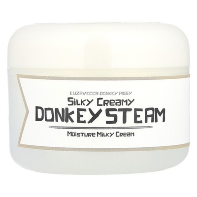 Donkey Piggy, Silky Creamy Donkey Steam, Moisture Milky Cream, 3.53 oz (100 g)