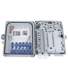 12Port FTTH Fiber Distribution Box Splitter Box with SC Fiber Coupler