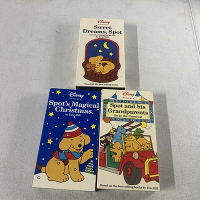 Walt Disney Home Video Lot Of 3 Spot The Dog VHS Ages 4 & Under