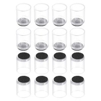 "24Stk Stuhl Bein Boden BeschüTzer 16Mm(0.63\") Stuhl Bein Abdeckung (Klar Weiß)"