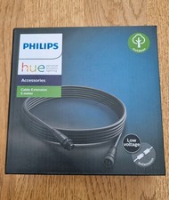 Philips Hue Outdoor Extension Cable 5M, Black, Plug & Play