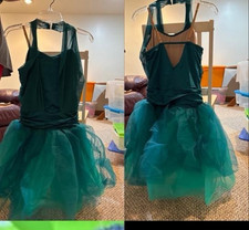 Weissman Mad Rush Teal ballet/pointe dress/leotard/tutu/dance costume Adult