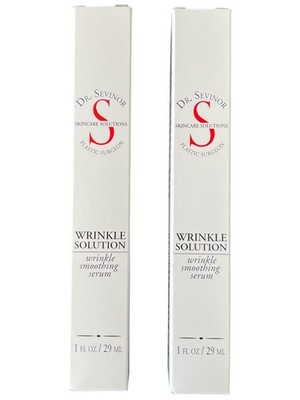 2x Dr. Sevinor Skincare Wrinkle Solution Smoothing Serum Fine Line Aging Reducer