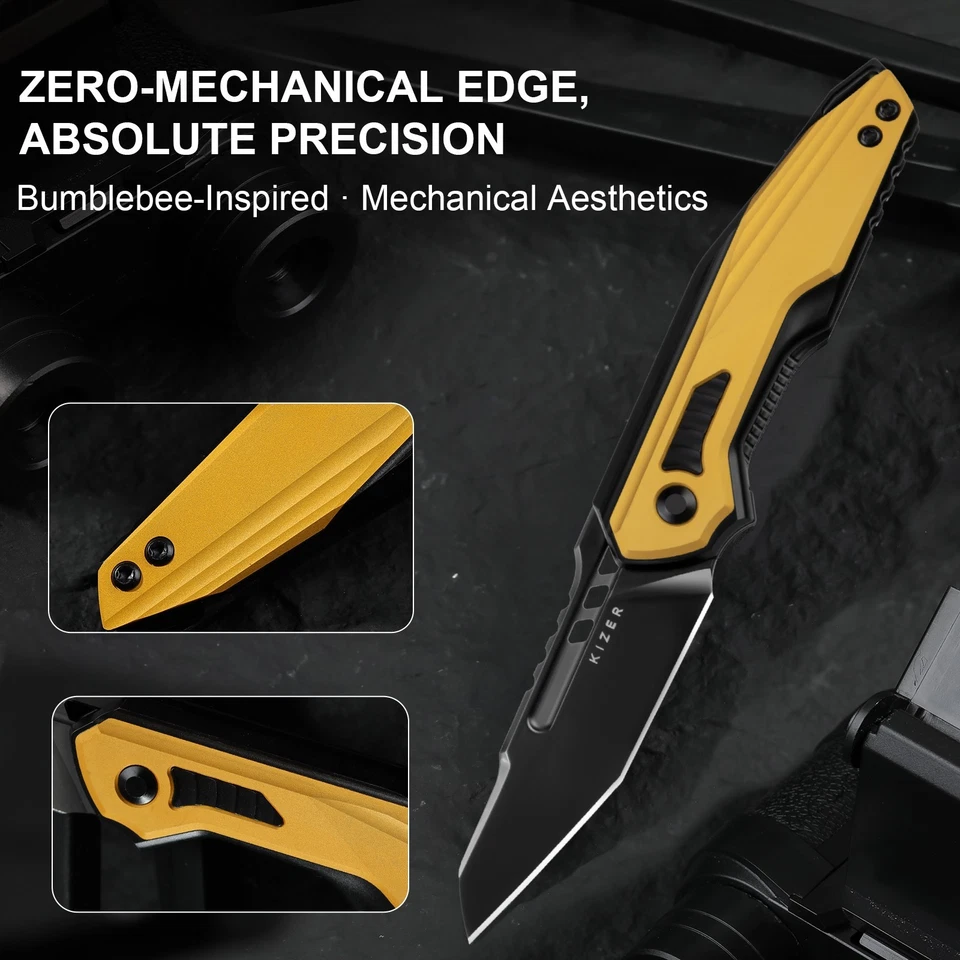 Kizer Zero Folding Pocket Knife S35VN Blade Titanium & Aluminum Handle Ki3664A1 - Image 2 of 4