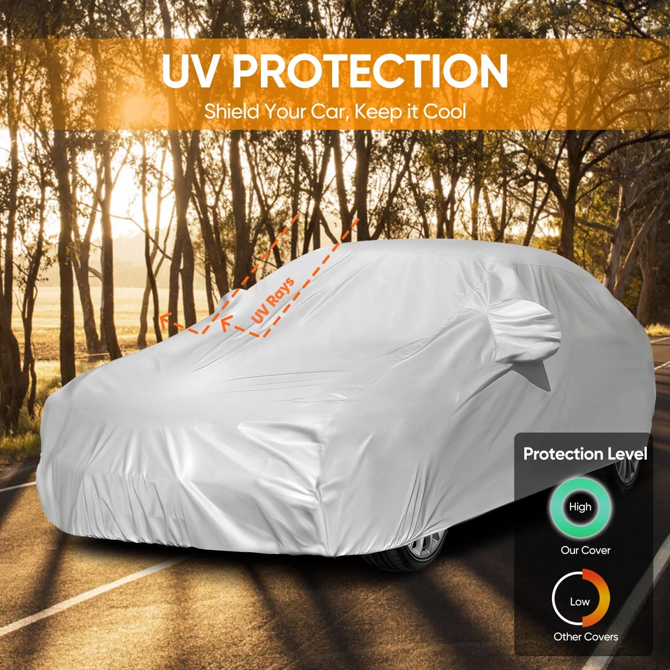 Cubierta de coche impermeable exterior resistente a los rayos UV para Mercedes-Benz E350 E500 Clase E Foto 4 de 4