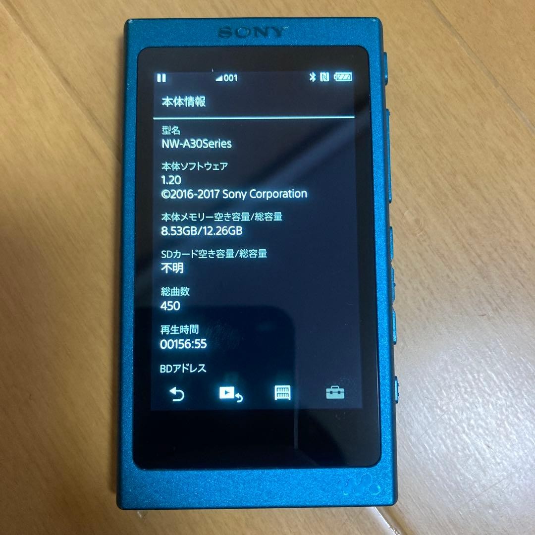Sony NW A35 Walkman Digital Music Player 32GB Blue Authentic