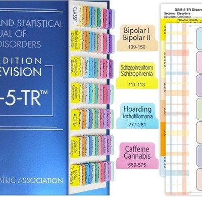 Diagnostic and Statistical Manual of Mental Disorders DSM 5 TR + Tabs USA Stock