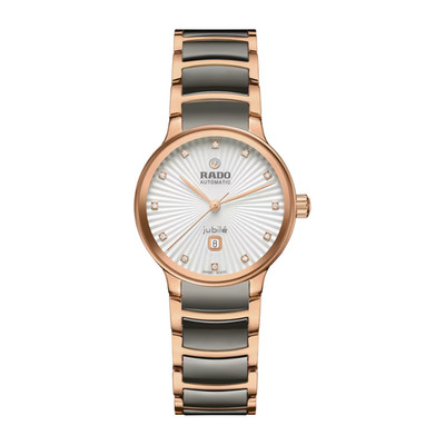 Rado Centrix SWISS Automatic Diamond White Dial Ceramic Ladies Watch R30019742