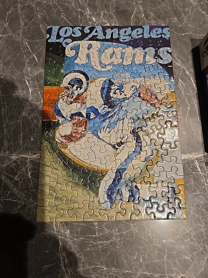 1971 Springbok Mini NFL Jigsaw Puzzle Los Angeles Rams Complete - Image 2 of 4
