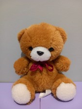 Vintage Woolworths Brown And White Teddy Bear Plush Toy Soft Toy