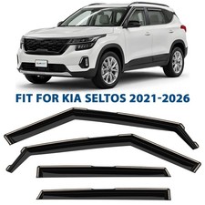 Side Window Deflectors Rain Guards for 2021-2026 Kia Seltos SHATTERPROOF