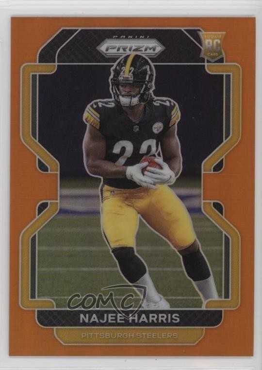 2021 Panini Prizm Rookie Orange Prizm /249 Najee Harris #343 1d0h