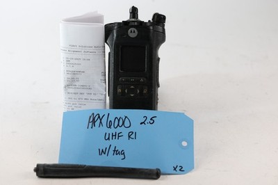 Motorola APX6000 UHF R1 model 2.5 Bluetooth 380-470MHz AES256 *with Tag