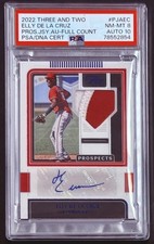 2022 Panini Three And Two Elly De La Cruz Prospect Jersey #/32 PSA 10 AUTO 8 🔥